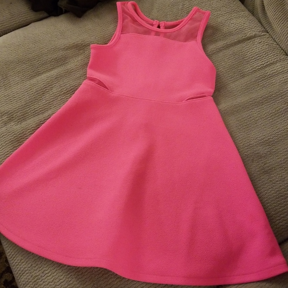 Bright pink dress